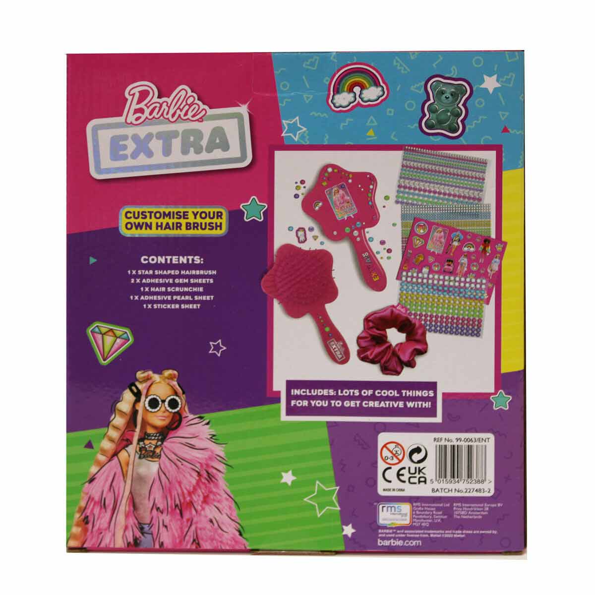 Barbie Extra Customise Your Own Hair Brush Craft Set - image 2