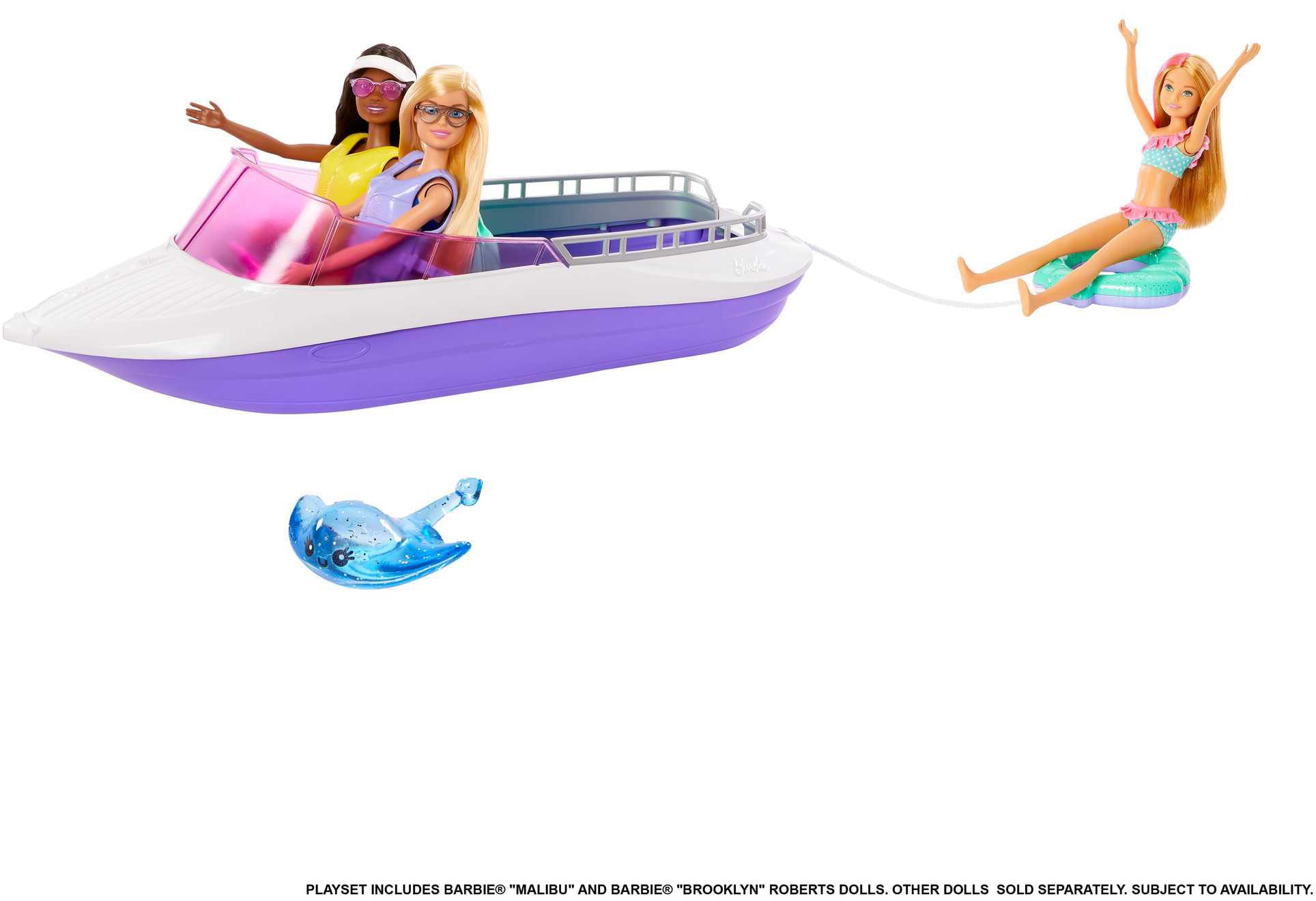 Barbie Mermaid Power Speed Boat Playset with Dolls - image 2