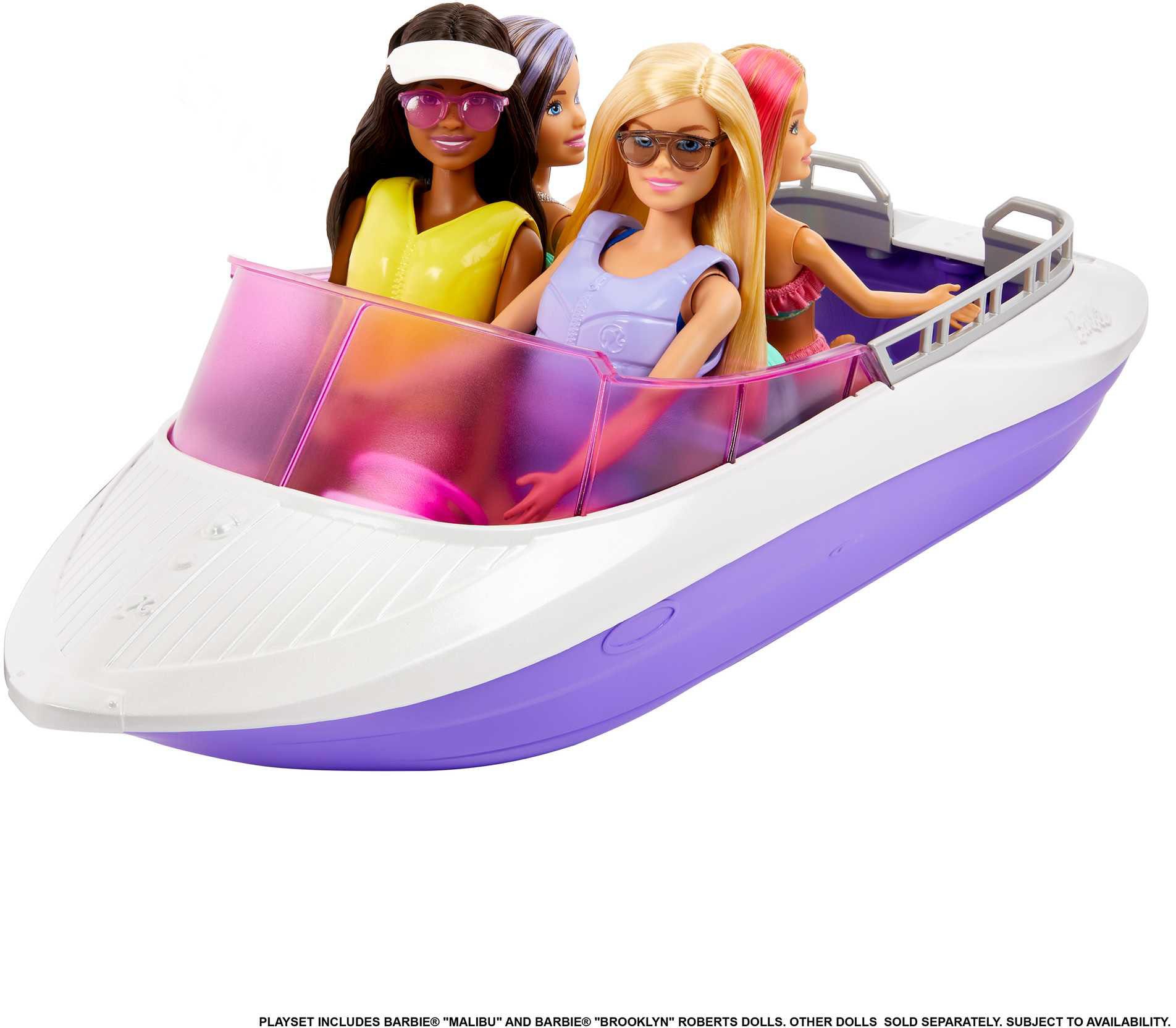 Barbie Mermaid Power Speed Boat Playset with Dolls - image 3