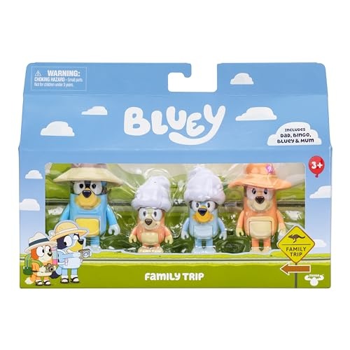 Bluey Heeler Family Trip Figure 4 Pack - image 2