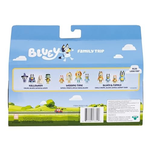 Bluey Heeler Family Trip Figure 4 Pack - image 3