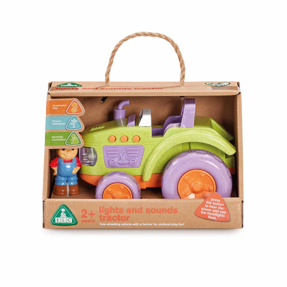 Early Learning Centre Lights and Sounds Tractor Eco-Friendly - image 2
