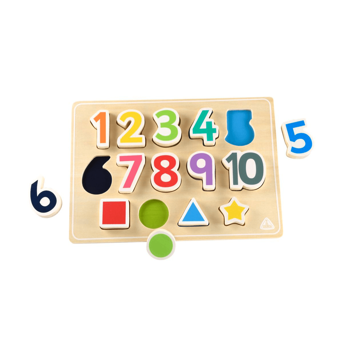 Early Learning Centre Early Learning Centre Wooden Shape and Number Puzzle