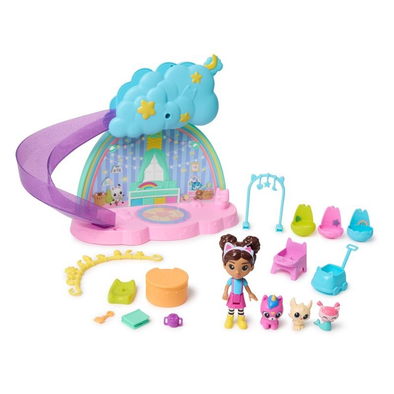 Gabby's Dollhouse Kitty Care Ear Purrfect Playroom Playset - image 2