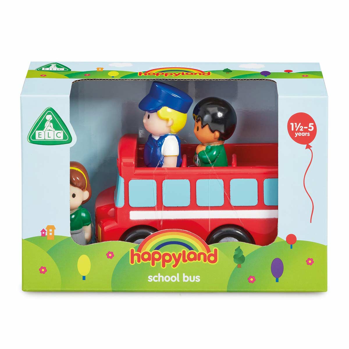 Happyland School Bus with Driver and Children Figures - image 2