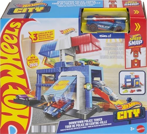 Hot Wheels City Downtown Police Tower Garage - image 5
