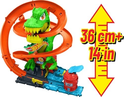 Hot Wheels City T-Rex Blaze Battle Playset - image 2