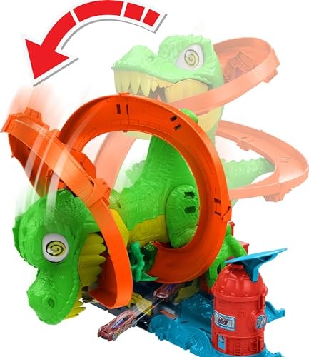 Hot Wheels City T-Rex Blaze Battle Playset - image 3