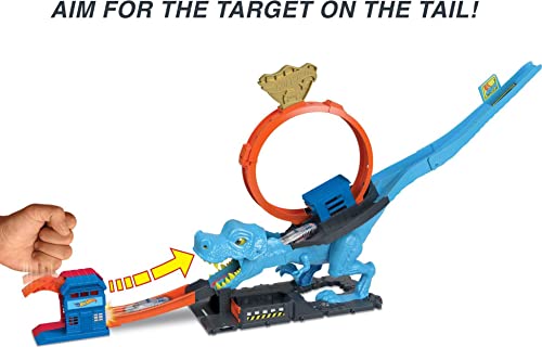 Hot Wheels City T-Rex Chomp Down Playset - image 2