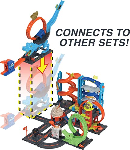 Hot Wheels City T-Rex Chomp Down Playset - image 5