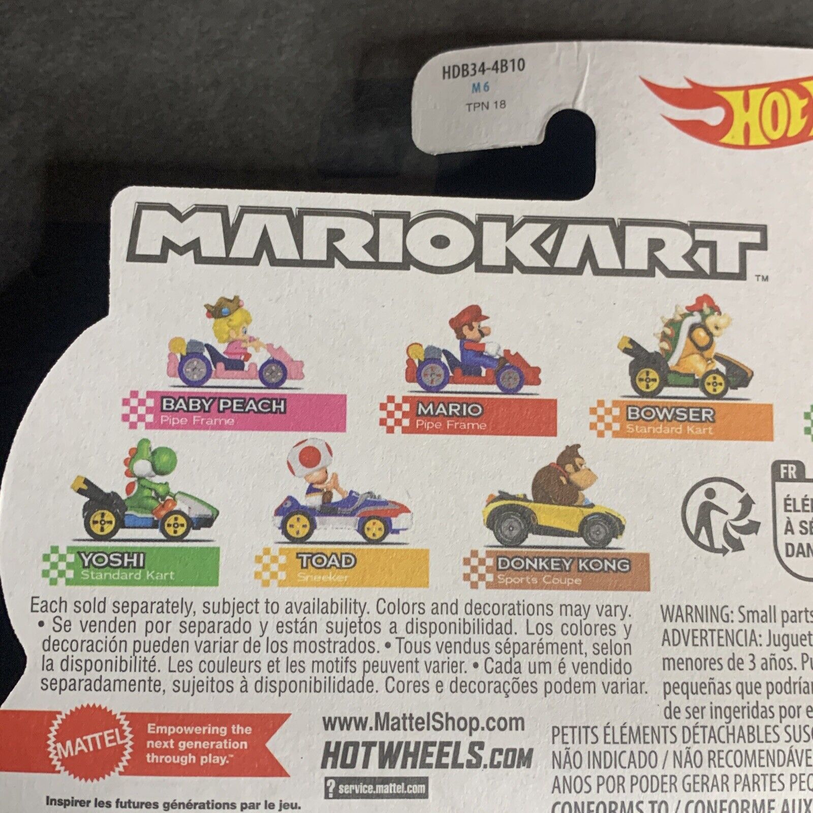 Hot Wheels Mario Kart Mario Pipe Frame 1:64 Diecast Vehicle - image 5