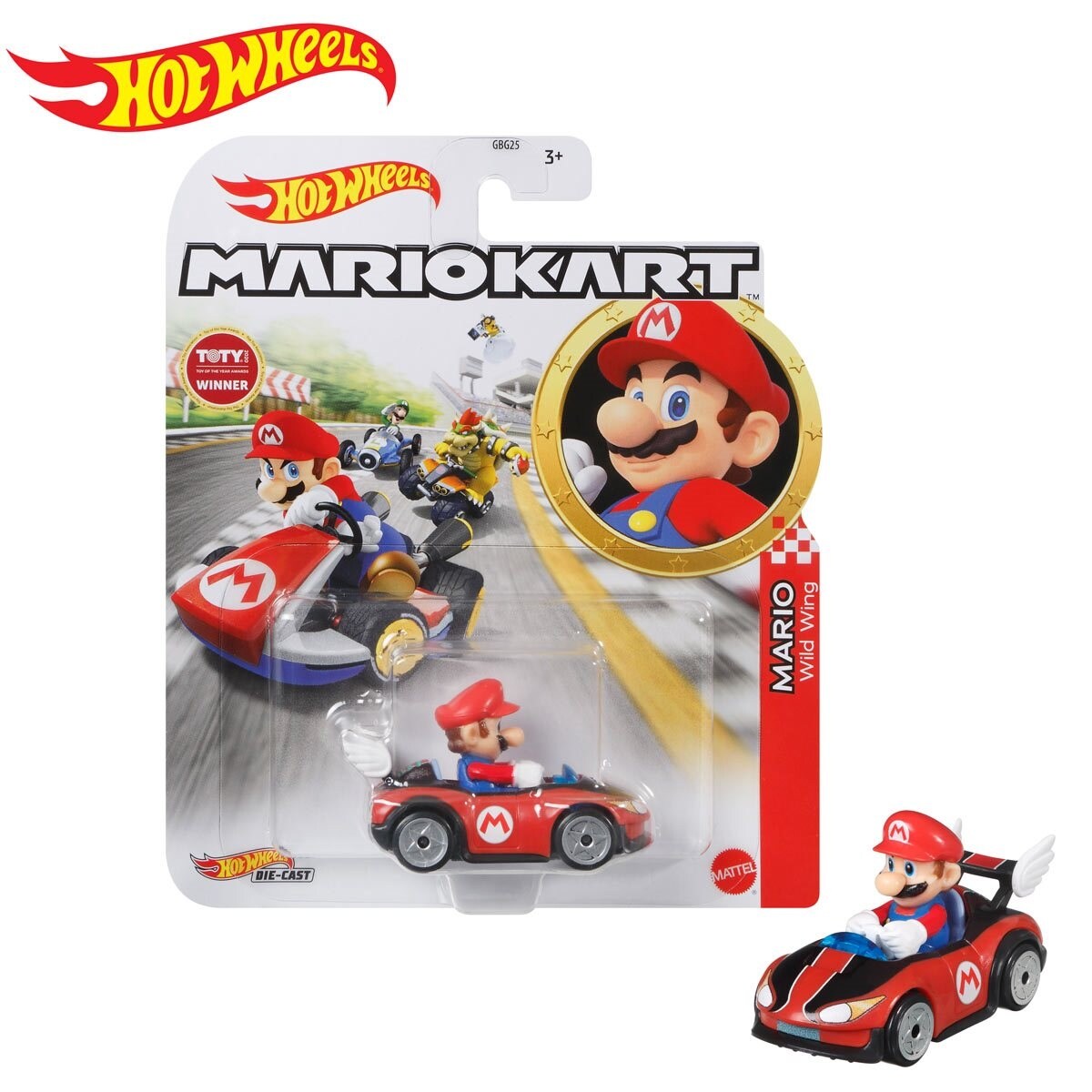 Hot Wheels Mario Kart Mario Wild Wing Kart 1:64 Diecast Vehicle - image 2