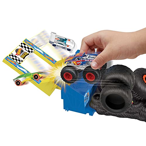 Hot Wheels Monster Trucks Arena Smashers Race Ace Smash Race Challenge Playset - image 4