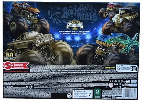 Hot Wheels Monster Trucks Trophy Champions 50th Anniversary 11 Vehicle Multipack - image 2