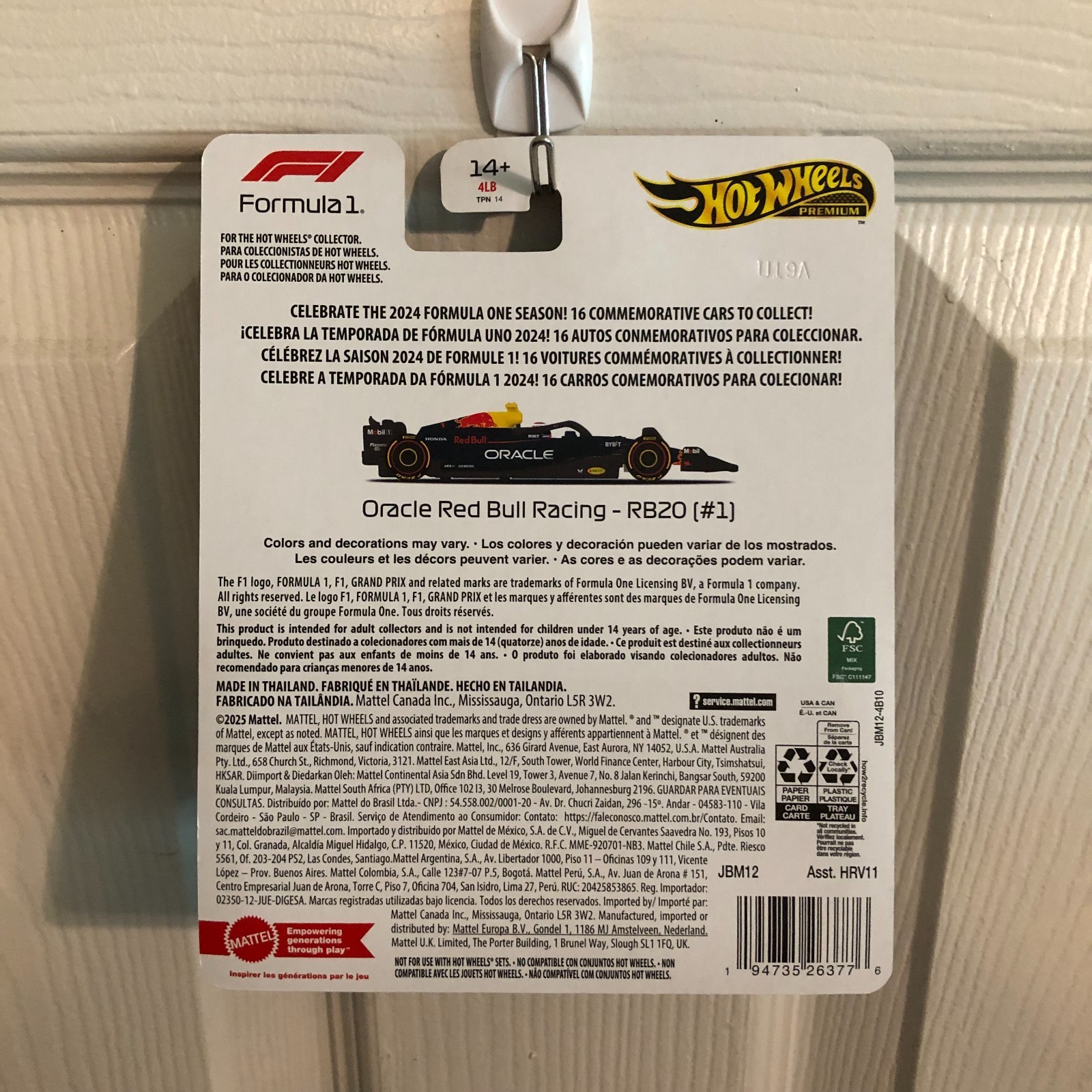 Hot Wheels Oracle Red Bull Racing F1 Vehicle - image 2