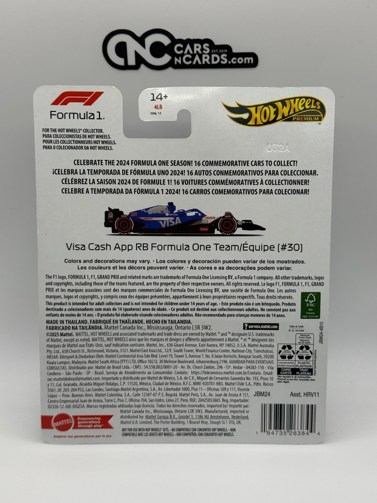 Hot Wheels Visa Cash App RB F1 Vehicle - image 2