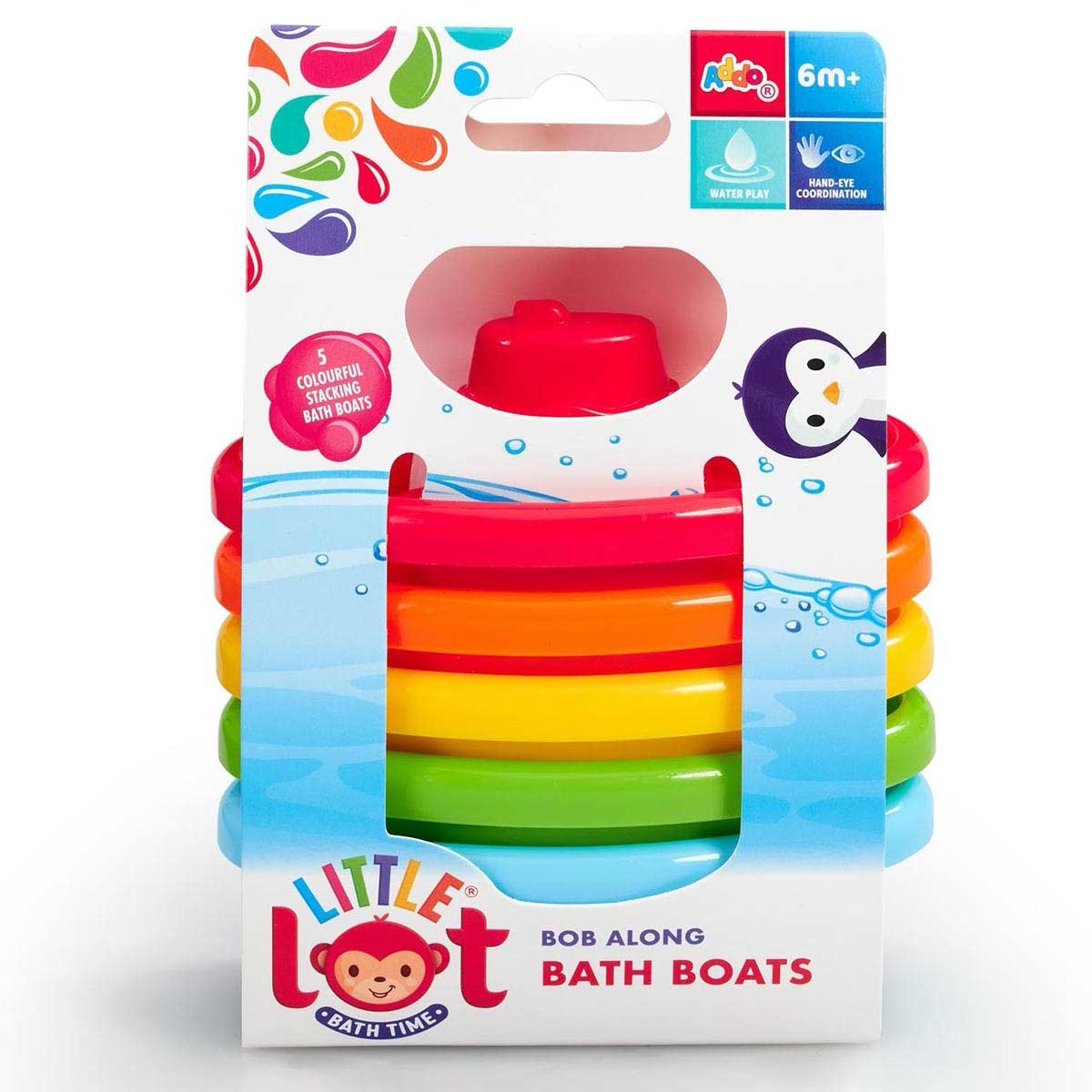 Little Lot Bathtime Bob Along Boats Bath Toy - image 2