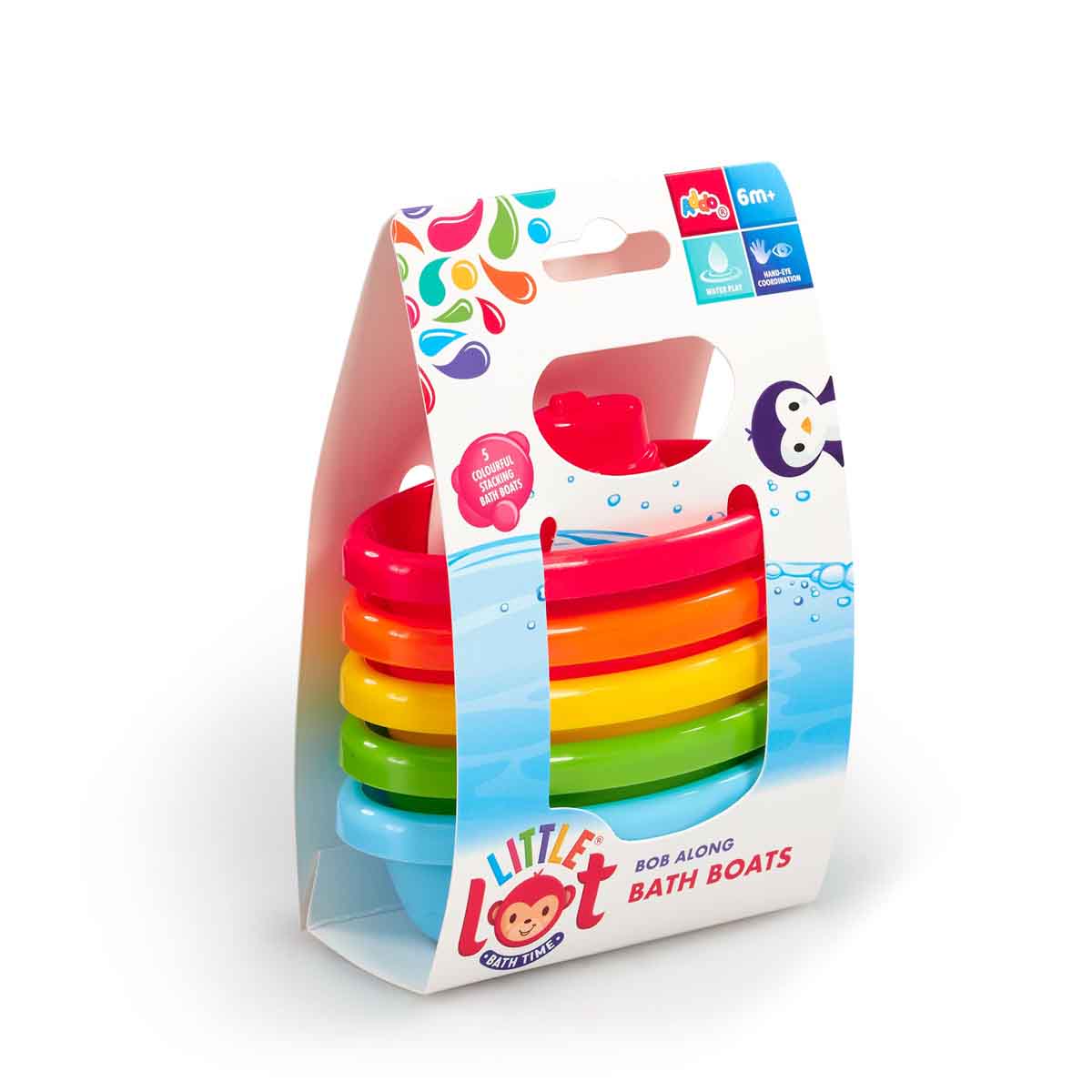 Little Lot Bathtime Bob Along Boats Bath Toy - image 3