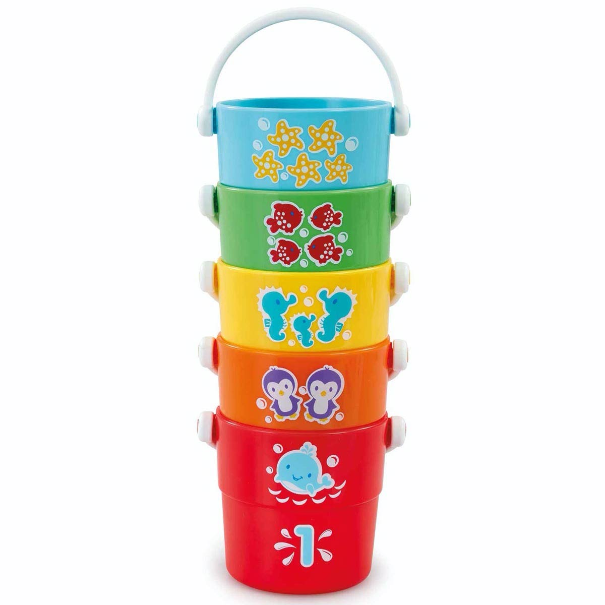 Little Lot Bathtime Scoop and Pour Buckets Bath Toy - image 3