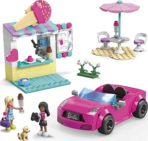 MEGA Barbie Convertible & Ice Cream Stand Construction Set - image 5