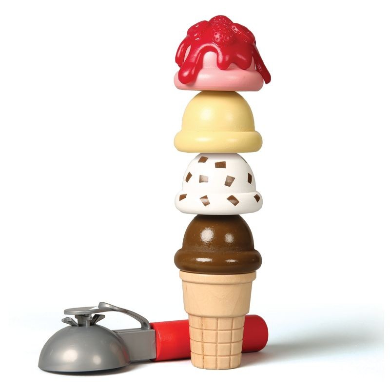 Melissa & Doug Ice Cream Counter Wooden Roleplay Set - image 2