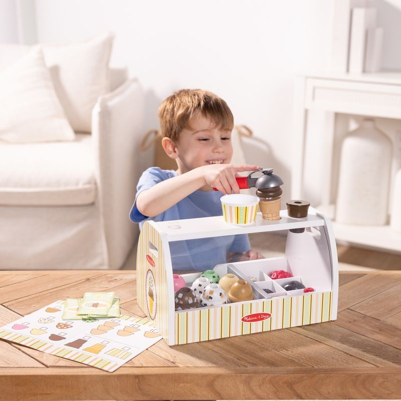 Melissa & Doug Ice Cream Counter Wooden Roleplay Set - image 5