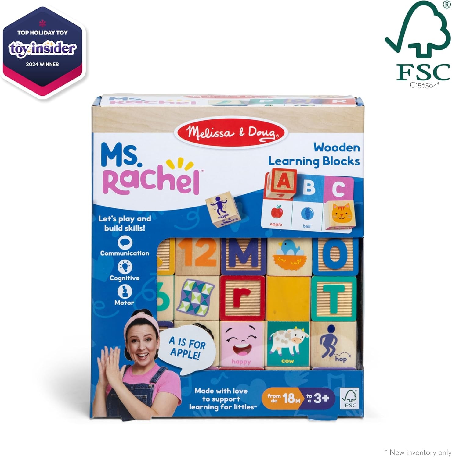Melissa and Doug Ms Rachel Wooden Learning Blocks - image 3