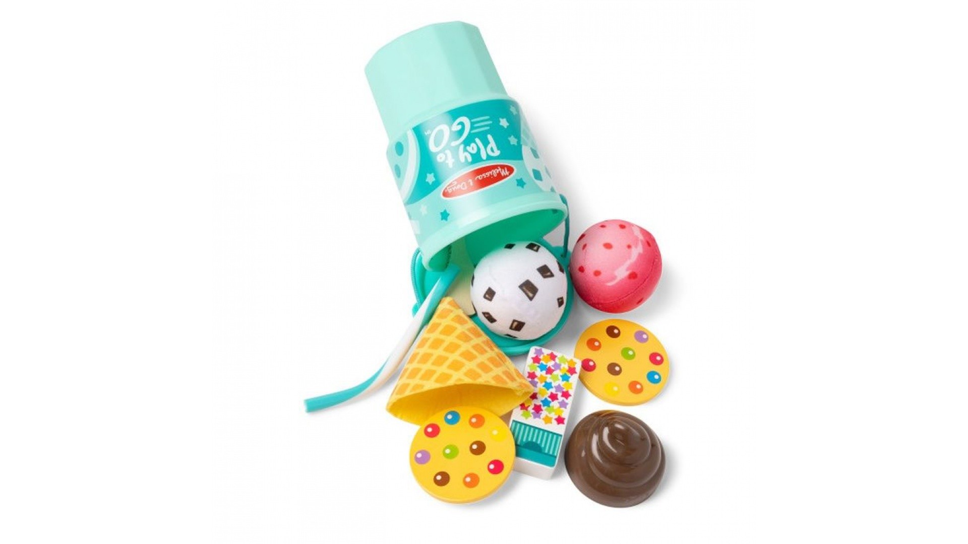 Melissa & Doug Play to Go Ice Cream Food Play Set - image 2