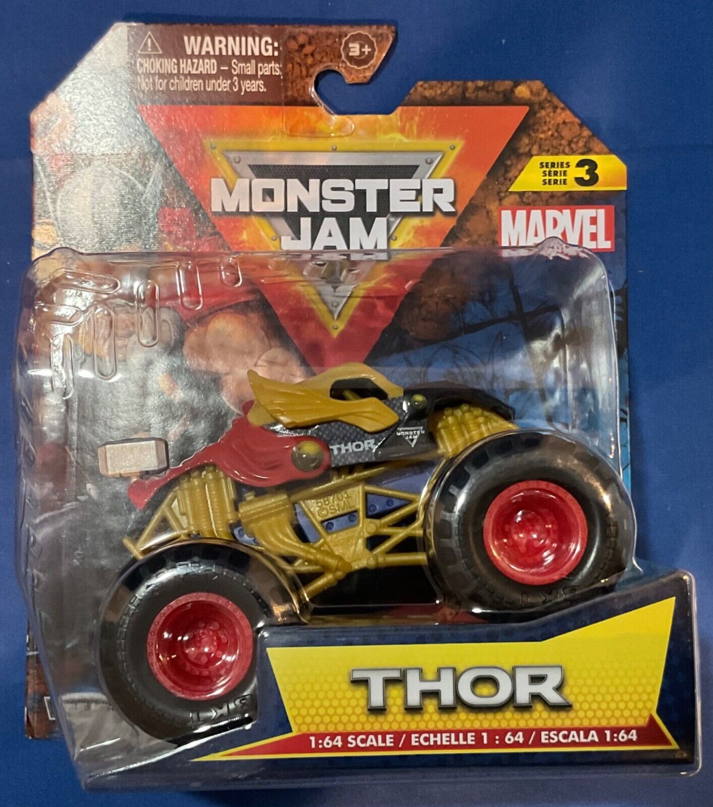 Monster Jam Marvel Captain America Vs Black Panther Vehicle 2 Pack - image 2