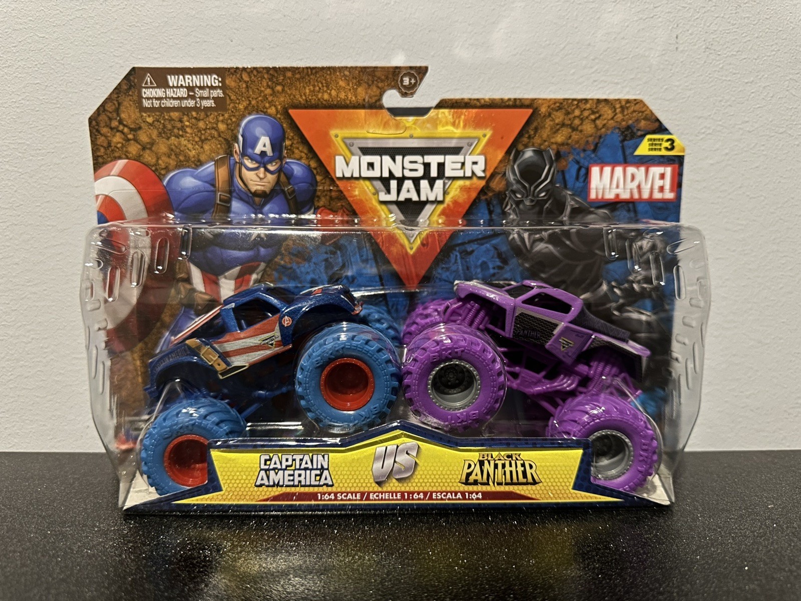 Monster Jam Marvel Thanos Vs Thor Vehicle 2 Pack - image 4