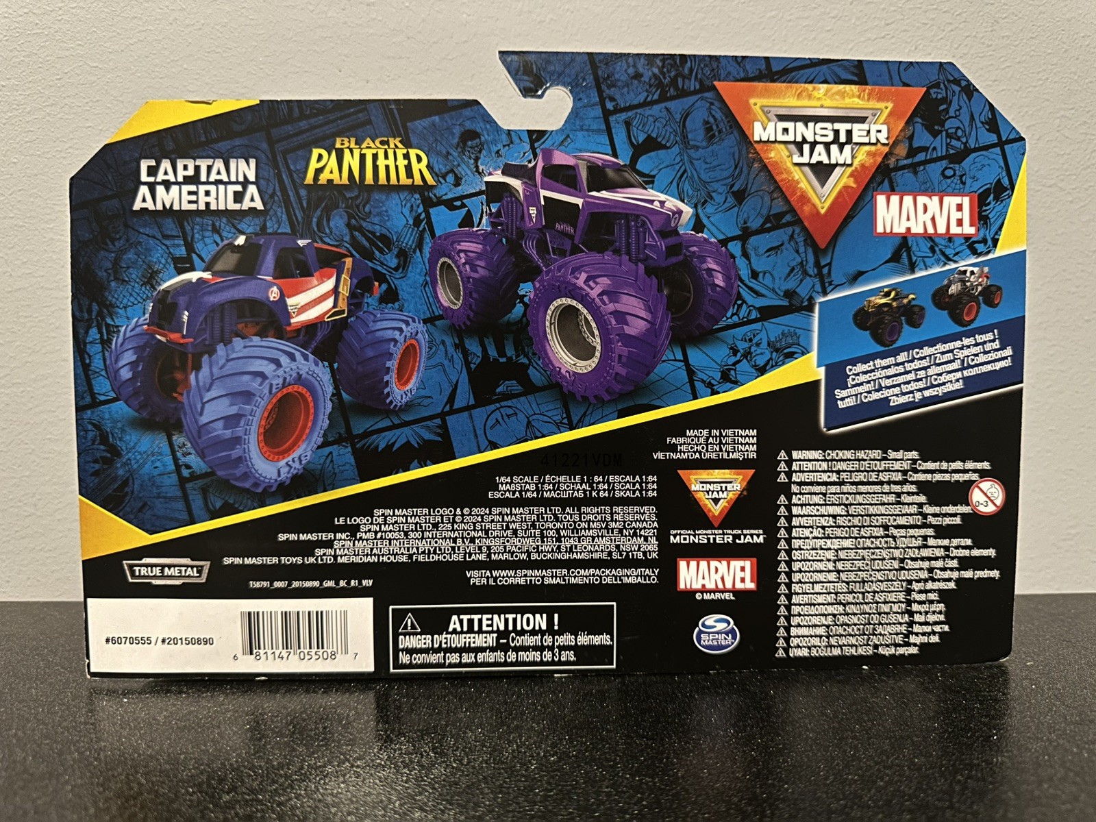 Monster Jam Marvel Thanos Vs Thor Vehicle 2 Pack - image 5