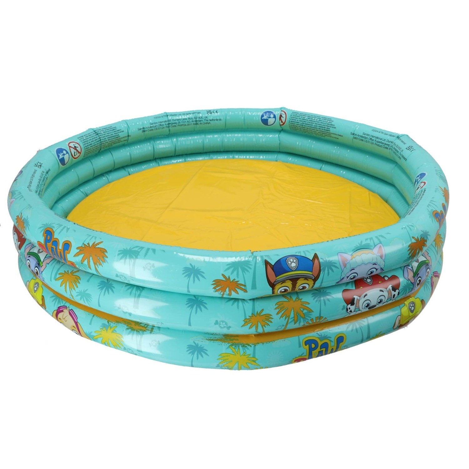 Paw Patrol Inflatable 3 Ring Pool - Blue - image 2
