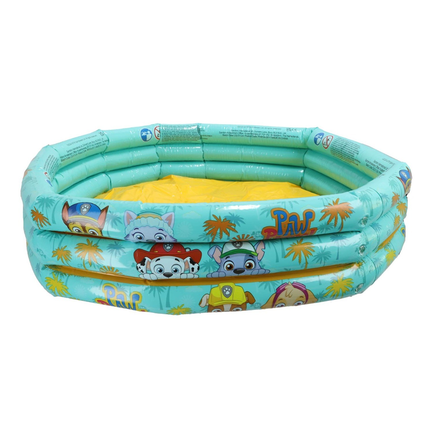 Paw Patrol Inflatable 3 Ring Pool - Blue - image 4