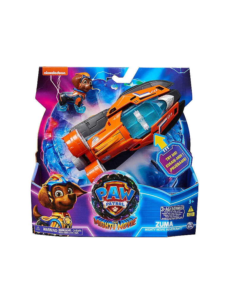 Paw Patrol The Mighty Movie - Zuma Hovercraft Vehicle and Figure - image 2