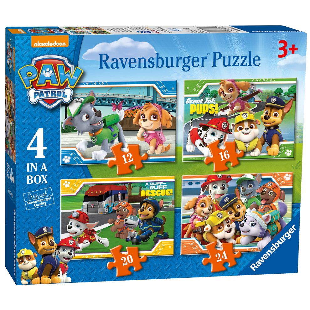 Paw Patrol Toys Ravensburger Paw Patrol 4 in a Box Jigsaw Puzzles