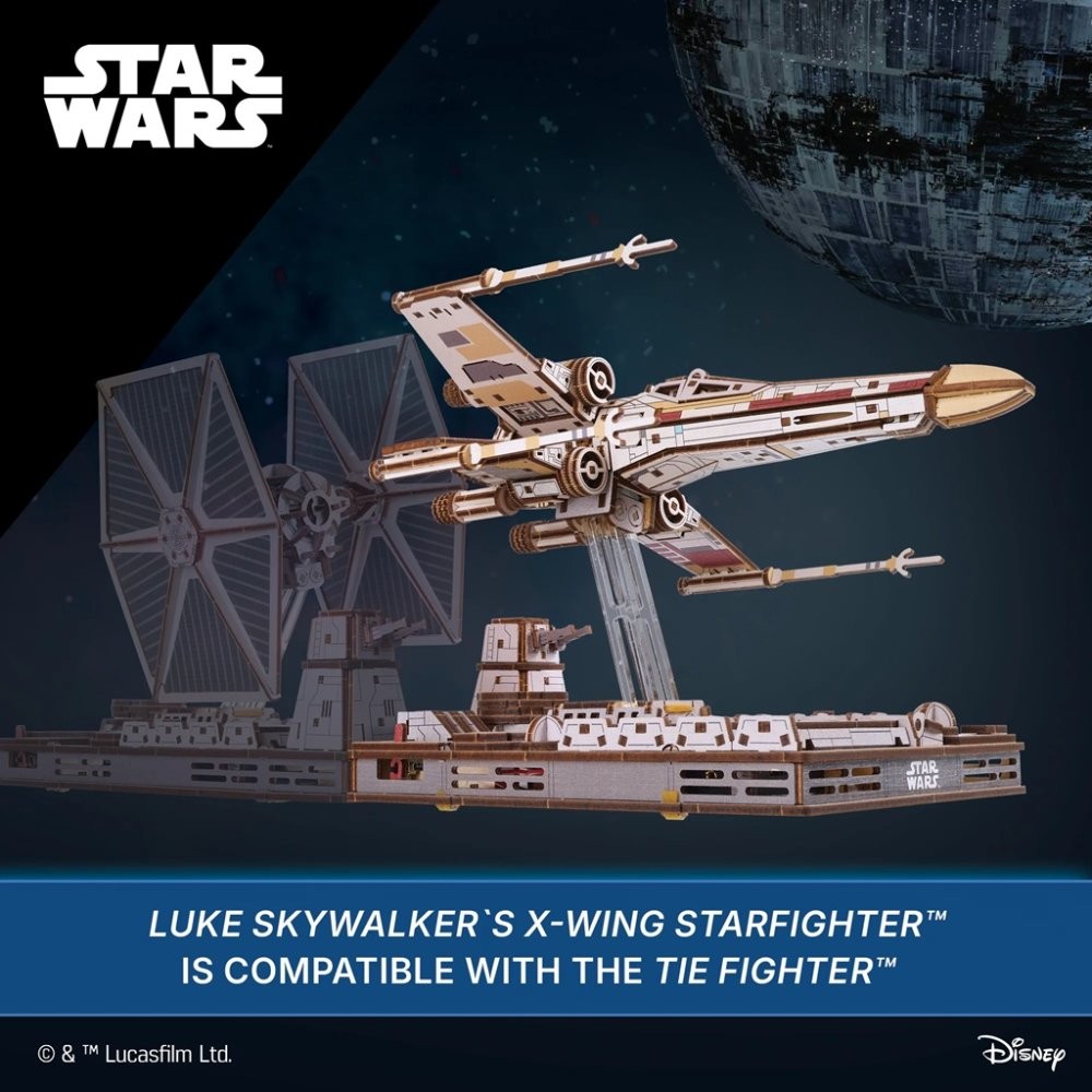 Star Wars Luke Skywalker X-Wing Star Fighter Mechanical Model Kit - image 4