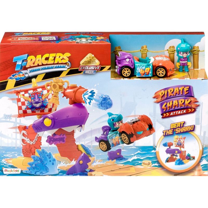 T-Racers Pirate Shark Attack Playset - image 2