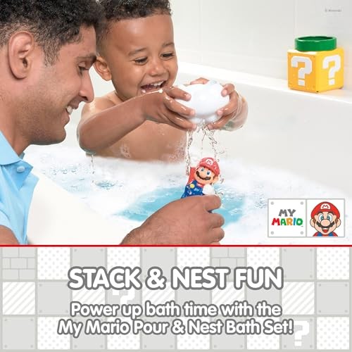 Tomy Toomies My Mario Pour and Nest Bath Toy - image 2