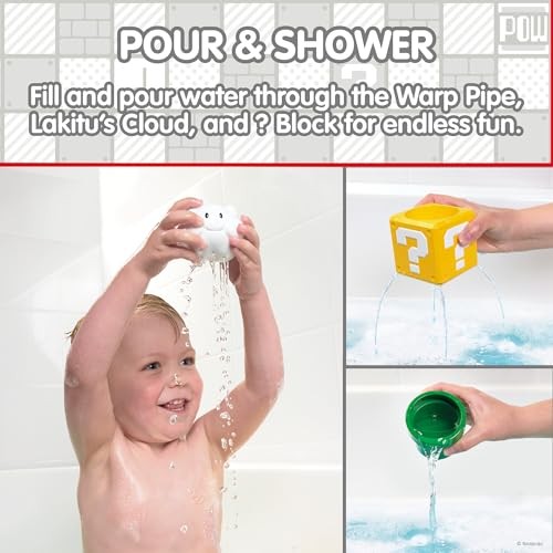 Tomy Toomies My Mario Pour and Nest Bath Toy - image 3