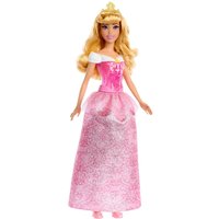 Disney Princess Aurora Doll in pink gown with lace details, golden tiara, and long blonde hair.
