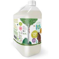 Large white jug of Good Bubble Gruffalo Bubble Bath with Prickly Pear Extract, colorful label featuring Gruffalo character.