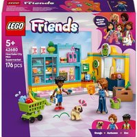 LEGO Friends Heartlake City Mini Supermarket Set with colorful store, shopping cart, and mini figures.
