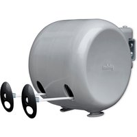Gray Minky Duo Retractable Reel Washing Line with dual black reels and wall-mountable design.