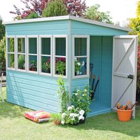 10' x 10' Shire Sun Pent Wooden Garden Potting Shed (3.22m x 3.21m) - image 2