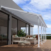 10' x 32' Palram Canopia Olympia White Patio Cover with Clear Panels (2.95m x 9.80m) - image 2
