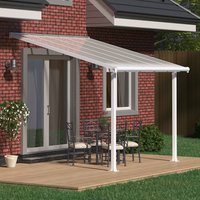10x10 Palram Canopia Olympia White Patio Cover With Clear Panels - image 2