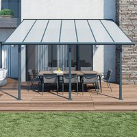 10x14 Palram Canopia Sierra Grey Patio Cover - image 2