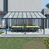 10x20 Palram Canopia Sierra Grey Patio Cover - image 2