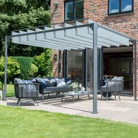 12' x 10' Garden Must Haves Pandora Leaf Adjustable Garden Gazebo (3.6m x 3m) - image 2