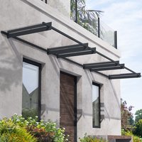 15' x 3' Palram Canopia Nancy 4500 Door Canopy - Grey (4.52m x 0.94m) - image 2